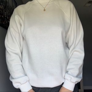White crew neck